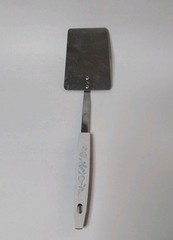 VINTAGE UNBRANDED STAINLESS STEEL USA GRAPES & PEARS SOLID HEAD SPATULA 13”