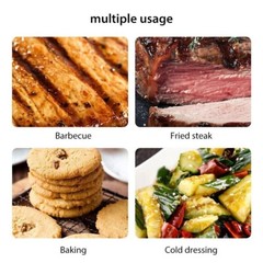 3Pcs Stainless Steel Kitchen Tongs Silicone Food Tongs Non-slip Steak Clamp BBQ