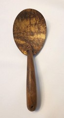 2 Coconut Shell Ladle Spoons Wooden Handle Polished Eco-friendly Biodegradable