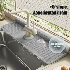 Silicone Faucet Mat for Kitchen Sink,Faucet Draining Mat,Sink Back Splash