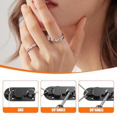 Ring Bender Tool for Spoon Rings Heavy Duty, Ring Making Kit with Nylon Molds,