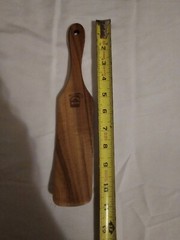5PCS Wooden Spurtles Set, Non-Stick Natural teak Wood Spatulas Comes With Apron