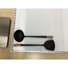 Wok Spatula & Ladle Set Wood Handles Made China