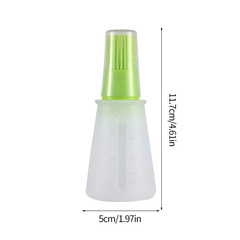 Silicone Heat-Resistant Food Grade Kitchen Baking Oil Dispenser with Small Brush
