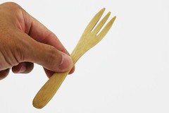 4 Pieces Bamboo Utensil Dessert Wooden Forks Bamboo Forks (USA seller)