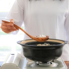Teak Wood Ladle Set – 3 Sizes with Back Hooks for Soup, Cooking, Serving & Stirr