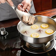 Multifunctional 5-in-1 Cooking Spoon, 18/8 304 Stainless Steel Kitchen Tool f…