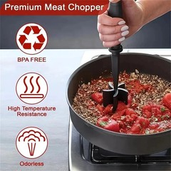 Pampered Chef Mix N Chop Meat Chopper Nylon Ground Beef Masher Tool for kitchen.