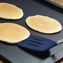 Silicone Cooking Utensil Set of 6 Stainless Steel Handle Ladle Slotted