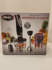 Parini Cookware 2-Speed Electric Immersion Blender 600 Watt 5 Pc