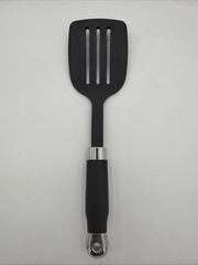 Unbranded Mini Slotted Flipper Spatula Nylon Kitchen Utensil Black