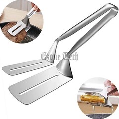 Stainless Steel Steak Clamp Food Clip Tongs Bread Meat BBQ Kitchen Cooking Too