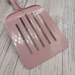 Vintage Ekco Pink Nylon Slotted Short Small Spatula Lightweight Plastic USA