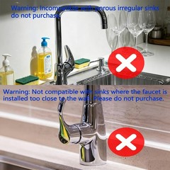 30 Inch Sink Splash Guard Silicone Sink Mat for Kitchen Faucet Bathroom