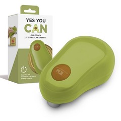 Kitchen Mama One Touch Electric Can Opener: Opens Cans with Standard, Avocado