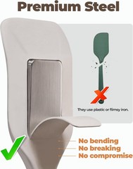 2 Pieces Silicone Spatula Set with Premium Steel Core, Heat Resistant Up to