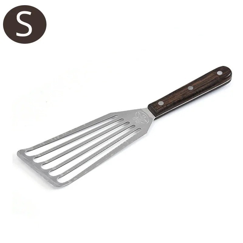 Miu France Set of 2 Small and Large Steel Fish Spatula Slotted Stainless Turner