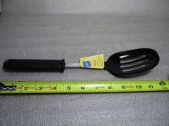 2001 Vintage Ekco Black Nylon Slotted Spoon * New* 400° Made In China