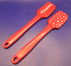 Farberware Soft Grips Heat Resistant Red Silicone Spatulas Gift Set of 2