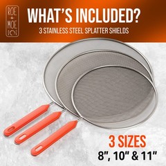Splatter Screens – Stainless Steel Splatter Screens for Frying Pan with Insul…