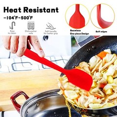 16 PIECES SILICONE SPATULA 8.3 INCH SMALL SPATULAS HEATRESISTANT NONSTICK WITH S