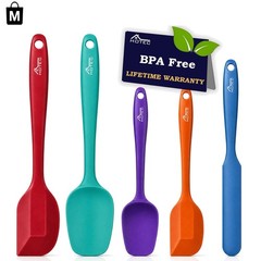 Versatile 5-Piece BPA-Free Silicone Spatula Set – Effortless Cooking & Baking