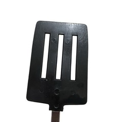Vintage Unbranded Nylon Short 3 Slotted Spatula Turner Flipper 10” Black
