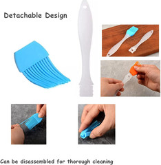 2PCS Oil Brush Silicone Baking Pastry Cream For BBQ Basting Kitchen Party New US
