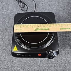 OVENTE Electric Countertop Infrared Burner 7″ Ceramic Glass BGI101B – Works