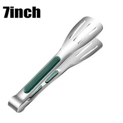 1 pcs Tongs Steak Clamp Kitchen Stainless Steel Tool Food Clip Bread Meat BBQ