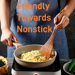 5pc Teak Wood Cooking Utensil Set Non Stick Heat Resistant Kitchen Spoons