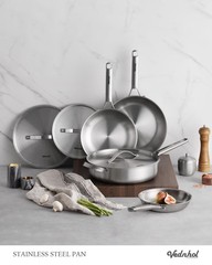 Stainless Steel Frying Pan Set with Lids 8+10+12 Inch,Tri-Ply Stainless Steel…