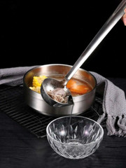 1 pc Stainless Steel Oil Spill Spoon – Efficient Kitchen Tool