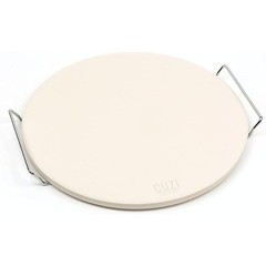 XXL Pizza Stone W/ Bamboo Peel Ergonomic Cutter Perfect Homemade Pizzas New