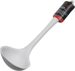 Premium Silicone Cooking Ladle, 11.25 inch, Gray