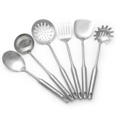 304 STAINLESS STEEL KITCHEN UTENSILS SET 6 PCS COOKING UTENSIL SPATULA SOUP SPOO