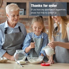 OYV Dishwasher Safe Silicone Whisk, Sealed Waterproof Design Set of 3,