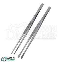 2 Pcs Kitchen Tweezer 12″ Straight & Round Tip Set Long Food Tongs Chef DIY Tool