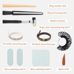 Ring Bender Tool for Spoon Rings Heavy Duty, Ring Making Kit with Nylon Molds,