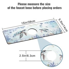 Sink Faucet Absorbing Mat, 2 Pack Drying Mat Around Faucet Sink Splash Guard …