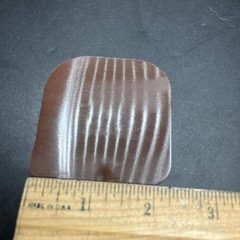 Pampered Chef Pan Scraper Brown Nylon Plastic, USA, 2.25 x 2.25 Inches