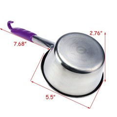 Stainless Steel Soup Ladle with Hook – Round Handle Water Dipper for Kitchen,…
