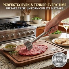 Stainless Steel Meat Chopper and Masher Ground Beef Masher Tool for Hamburger