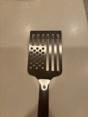 Star Spangled Spatula 17” Long American Flag Spatula For Grilling Red Handle
