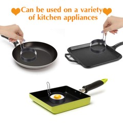 Professional Egg Ring Set For Frying Or Shaping Eggs Round Egg Rings For Cooking