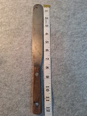 Unbranded Stainless 4″ Spreader Spatula With Wood Handle U.S.A. Possibly Dexter