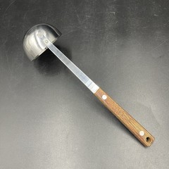 Vintage Stainless Steel Cooking Utensils Wood Handle Japan Unbranded Set of 4