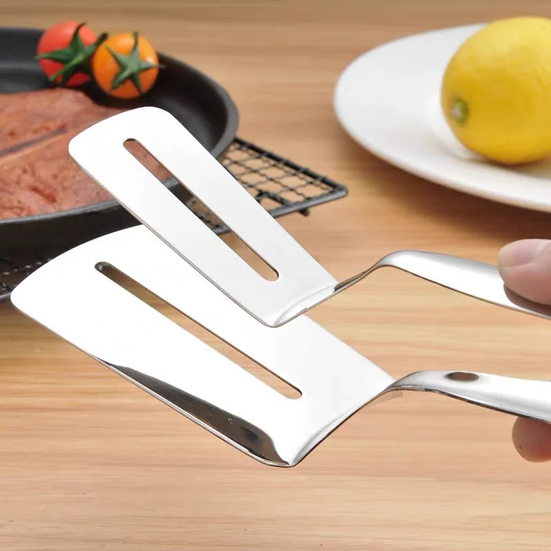 Tongs Steak Clamp Kitchen Stainless Steel Tool Food Clip Bread Meat BBQ Cooking
