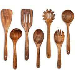 Wooden Kitchen Utensil Set – Natural Cooking Tools
