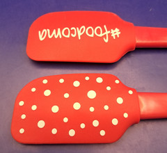 Farberware Soft Grips Heat Resistant Red Silicone Spatulas Gift Set of 2